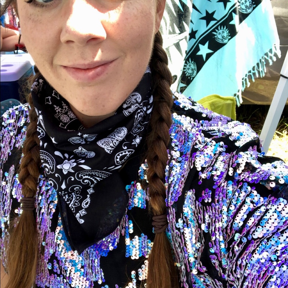 Iheartraves sequin tee